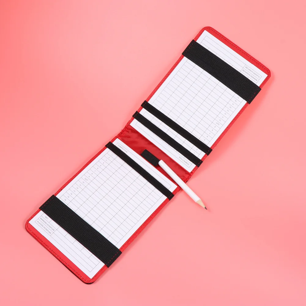 PU Scorecard Keeper Score Book Scorecard Holder Score Tracking Pocketbook Scoring Notebook(Red)
PU Scorecard Keeper Score Book Scorecard Holder Score Tracking Pocketbook Scoring Notebook(Red)