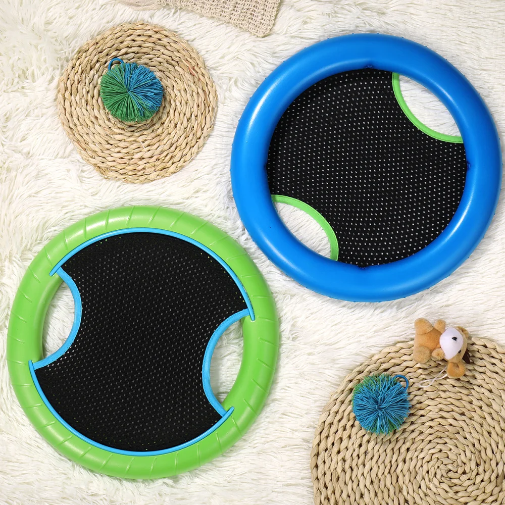 VORCOOL Slap Ball Hand Trampoline Super Disc Flying Disk Bounce Game with Rubberband Bouncy Ball (Random Color) 
VORCOOL Slap Ball Hand Trampoline Super Disc Flying Disk Bounce Game with Rubberband Bouncy Ball (Random Color)