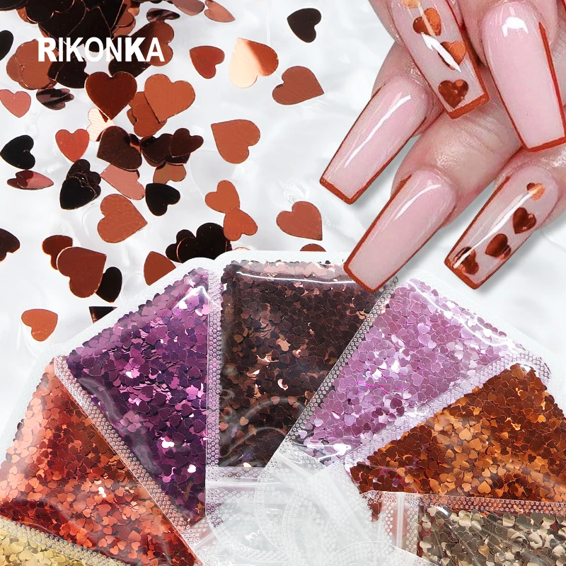 Colorful Love Heart Nail Sequins Mixed Size Glitter Flakes For Nail Art Decorations Valentines Design Manicure Accessories Tips
Colorful Love Heart Nail Sequins Mixed Size Glitter Flakes For Nail Art Decorations Valentines Design Manicure Accessories Tips