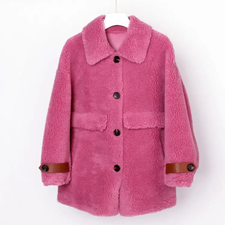 2020 New Women Winter Wool Real Fur Coat Female Genuine Sheep Shearing Tops Korean Vintage Double-faced Fur Overcoat H33
2020 New Women Winter Wool Real Fur Coat Female Genuine Sheep Shearing Tops Korean Vintage Double-faced Fur Overcoat H33