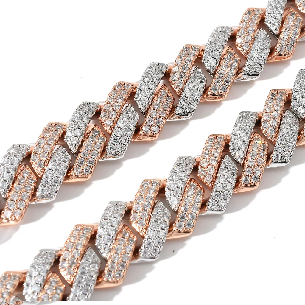14mm bar dense Cuba chain micro inlaid zircon two color electroplating diamond Cuba chain hip hop Necklace necklace
14mm bar dense Cuba chain micro inlaid zircon two color electroplating diamond Cuba chain hip hop Necklace necklace