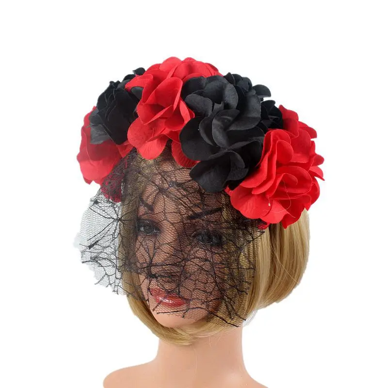 New Flower Black Mesh Headband Adult Holiday Dress Headband Halloween Party Hair Accessories for Women Polyester 
New Flower Black Mesh Headband Adult Holiday Dress Headband Halloween Party Hair Accessories for Women Polyester