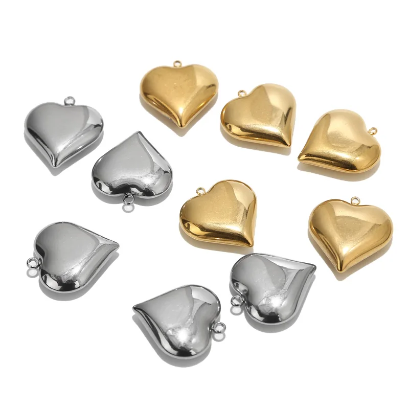 5pcs Gold Plated Stainless Steel 25*23mm Large Hollow Heart Charm Pendants for Women DIY Love Jewelry Necklaces Making Findings
5pcs Gold Plated Stainless Steel 25*23mm Large Hollow Heart Charm Pendants for Women DIY Love Jewelry Necklaces Making Findings