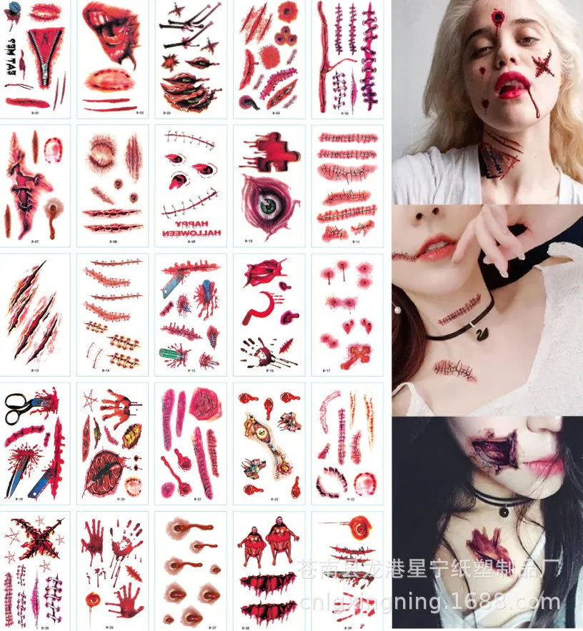 Waterproof Temporary Tattoo Sticker Scar Halloween Tattoo Funny Horror Scar Sticker Waterproof Realistic Tattoo Sticker
Waterproof Temporary Tattoo Sticker Scar Halloween Tattoo Funny Horror Scar Sticker Waterproof Realistic Tattoo Sticker
