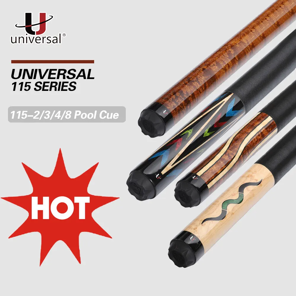 NEW Universal UN115 Series 11.75/12.75mm Billiard Pool Cue Stick Kamui Tip Technology Maple Shaft Billar Kit For Chinese Black 8
NEW Universal UN115 Series 11.75/12.75mm Billiard Pool Cue Stick Kamui Tip Technology Maple Shaft Billar Kit For Chinese Black 8