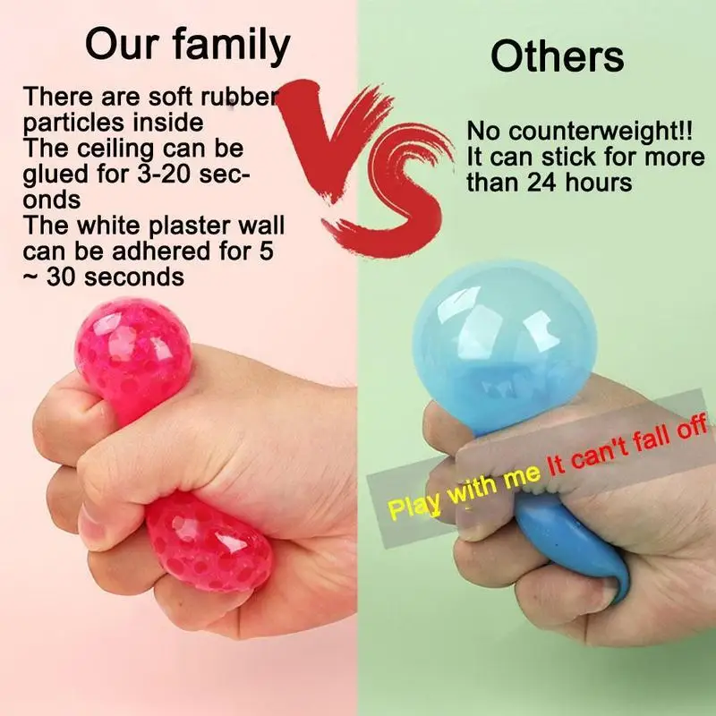 Stick The Wall Round Shaped Stress Relief Ball Exercise Rubber Soft Relief Foam Squeeze Ball Elastic Stress Toys P6R9
Stick The Wall Round Shaped Stress Relief Ball Exercise Rubber Soft Relief Foam Squeeze Ball Elastic Stress Toys P6R9