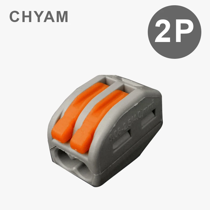 PCT-212 (10pcs/lot) Universal Compact Wire Wiring Connector 2 Pin Conductor Terminal Block With Lever 0.08-2.5mm2 PCT212
PCT-212 (10pcs/lot) Universal Compact Wire Wiring Connector 2 Pin Conductor Terminal Block With Lever 0.08-2.5mm2 PCT212