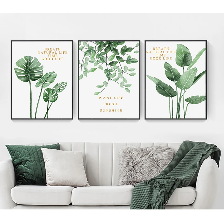 New Arrival Green Leaves Canvas Painting Wall Art Decorative Paintings Plants Pictures Living Room Decoration
New Arrival Green Leaves Canvas Painting Wall Art Decorative Paintings Plants Pictures Living Room Decoration