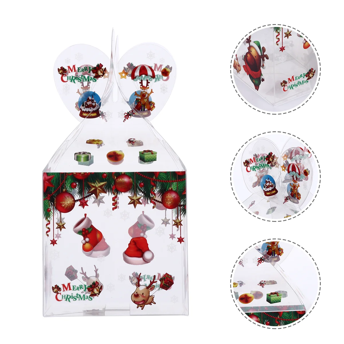 16 Pcs Christmas PVC Candy Box Transparent Treats Presents Cartoon Prints Box
16 Pcs Christmas PVC Candy Box Transparent Treats Presents Cartoon Prints Box