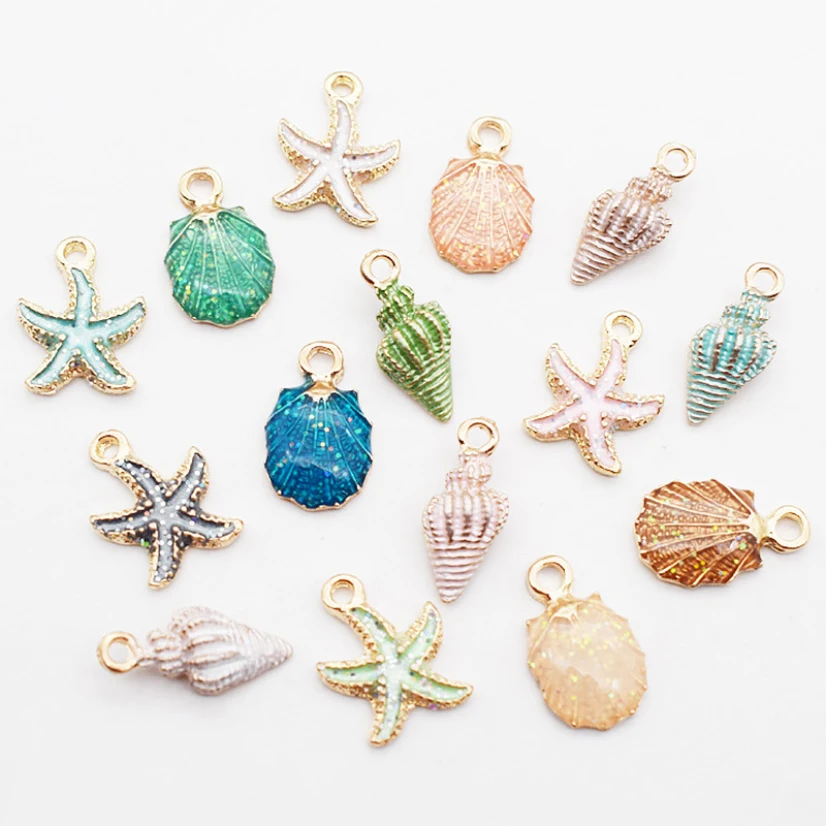Cute Small Pendant Conch Shell Starfish for Bracelet Earrings Key DIY Accessories Wholesale Creative Gift Women
Cute Small Pendant Conch Shell Starfish for Bracelet Earrings Key DIY Accessories Wholesale Creative Gift Women