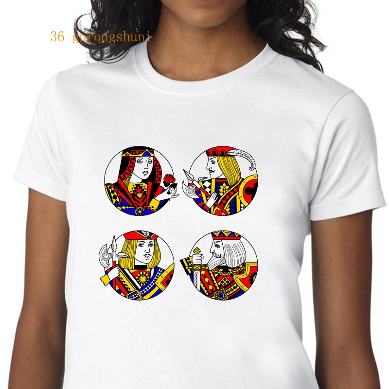 Playing Cards K Print Graphic Tees Goth White Summer Tops Tshirt Harajuku Poker K Vintage T-shirt Women Aesthetic Clothes Tumblr
Playing Cards K Print Graphic Tees Goth White Summer Tops Tshirt Harajuku Poker K Vintage T-shirt Women Aesthetic Clothes Tumblr