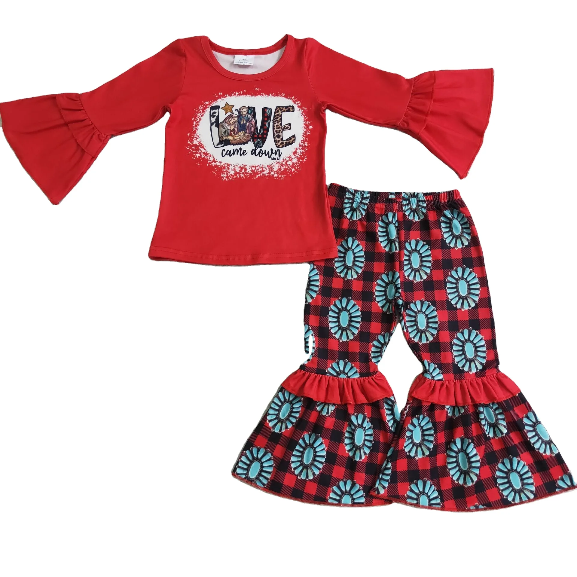 New Born Clothes Girls Outfits Valentine Letter Top Bell Bottoms Pants Baby Clothes Girls Clothing Sets Kids Clothes
New Born Clothes Girls Outfits Valentine Letter Top Bell Bottoms Pants Baby Clothes Girls Clothing Sets Kids Clothes