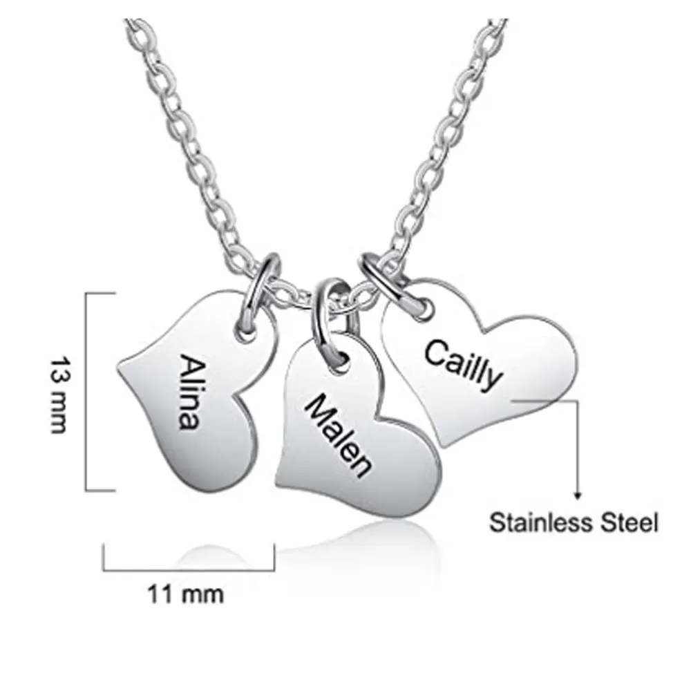 Mini-World Ladies Charm Stainless Steel Necklace Customize 1-4 Name Love Pendant Necklace Lettering Family Nameplate Gift
Mini-World Ladies Charm Stainless Steel Necklace Customize 1-4 Name Love Pendant Necklace Lettering Family Nameplate Gift