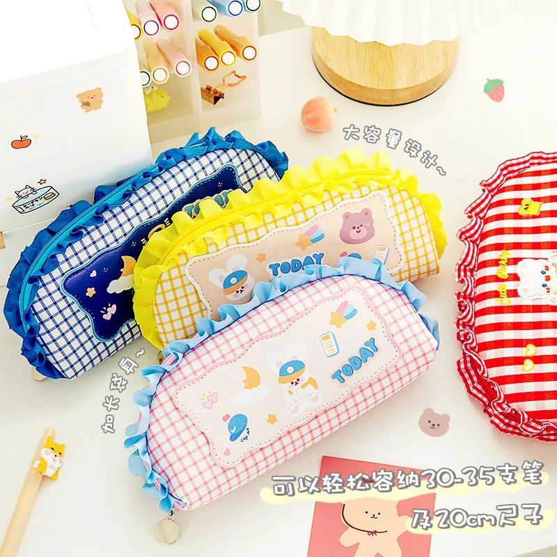 Kawaii Bear Laciness Pencil Case Cute Rabbit Cartoon Pen Pouch Girl Gift JK Storage Bag School Supplies Stationery
Kawaii Bear Laciness Pencil Case Cute Rabbit Cartoon Pen Pouch Girl Gift JK Storage Bag School Supplies Stationery