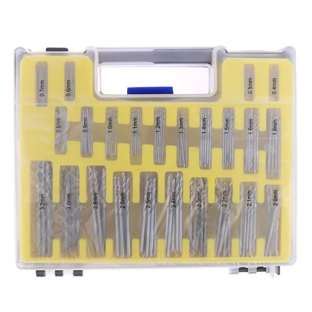150pcs 0.4-3.2mm HSS Mini Twist Drill Bit Kit Precision Micro Twist Drill for PCB Crafts Jewelry Drill Bit Set for Power Tools
150pcs 0.4-3.2mm HSS Mini Twist Drill Bit Kit Precision Micro Twist Drill for PCB Crafts Jewelry Drill Bit Set for Power Tools