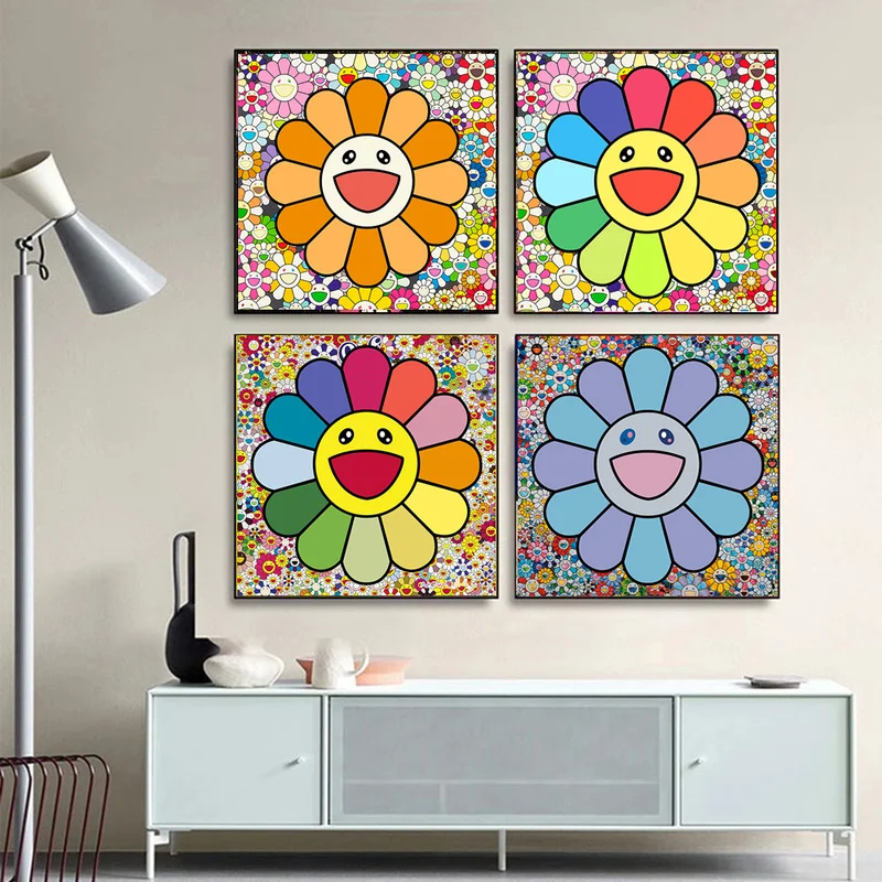 Abstract Colourful Sun Flower Canvas Painting Modern Smiling Flower Poster and Print Wall Art Picture for Living Room Home Decor
Abstract Colourful Sun Flower Canvas Painting Modern Smiling Flower Poster and Print Wall Art Picture for Living Room Home Decor