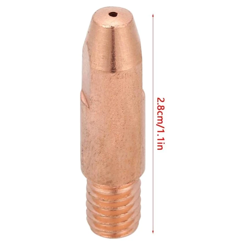 10PCS Contact Tip,0.8mm 1.0mm 1.2mm Copper Contact Tip M6 for 24KD MIG/MAG Welding Torch(0.8)
10PCS Contact Tip,0.8mm 1.0mm 1.2mm Copper Contact Tip M6 for 24KD MIG/MAG Welding Torch(0.8)