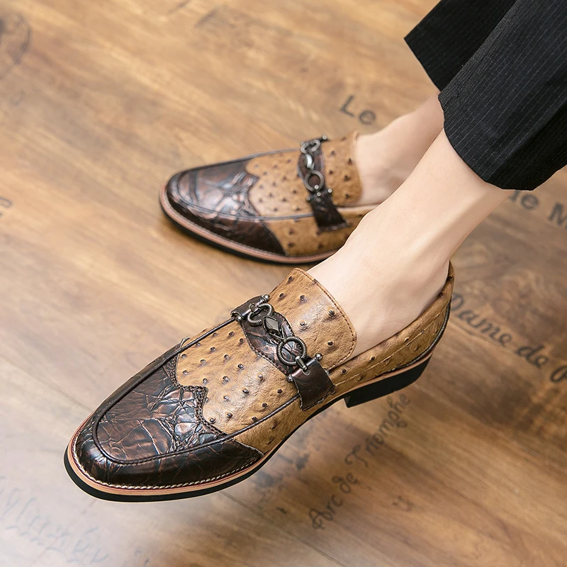 Fashion Designer Men Loafers Large Size Casual Leather Shoes for Men Retro Elegant Leisure Business Shoes Formal Party Footwear
Fashion Designer Men Loafers Large Size Casual Leather Shoes for Men Retro Elegant Leisure Business Shoes Formal Party Footwear