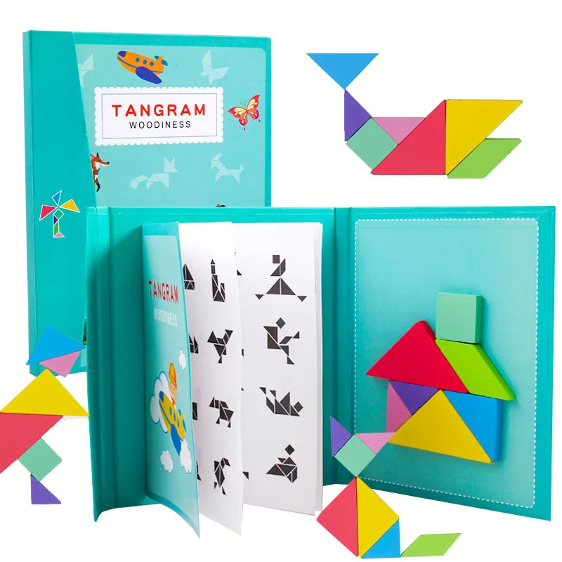New Kids Magnetic 3D Puzzle Jigsaw Tangram Thinking Training Game Baby Montessori Learning Educational Wooden Toys for Children
New Kids Magnetic 3D Puzzle Jigsaw Tangram Thinking Training Game Baby Montessori Learning Educational Wooden Toys for Children