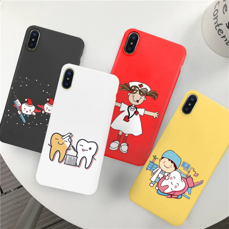 GYKZ Funny Nurse Doctor Dentist Phone Case For iPhone XS MAX X XR 7 8 6 6s Plus Candy Color Silicone Soft Back Cover Matte Shell
GYKZ Funny Nurse Doctor Dentist Phone Case For iPhone XS MAX X XR 7 8 6 6s Plus Candy Color Silicone Soft Back Cover Matte Shell