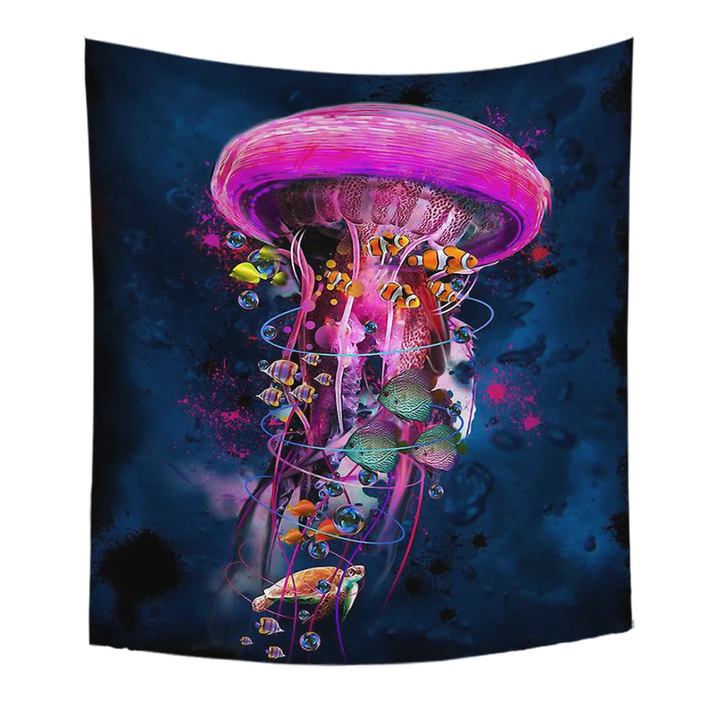 Forest jellyfish hanging cloth decorative cloth Color graffiti tapestry 
Forest jellyfish hanging cloth decorative cloth Color graffiti tapestry