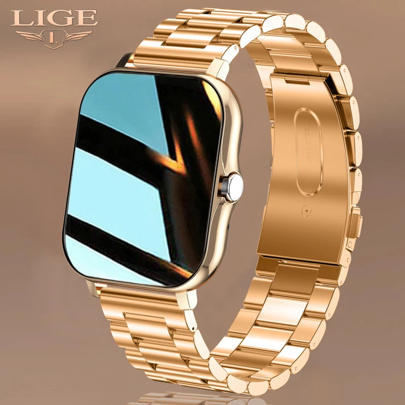 Смарт-часы LIGE мужские/женские с сенсорным экраном 1 69 дюйма и Bluetooth | Электроника