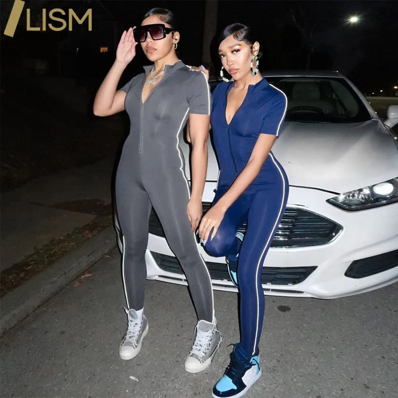 Reflective Turtlenecks Rompers Women Long Sleeve Jumpsuits Women Fashion Streetwear Outfits Overalls Sexy Jumpsuit Clubwear
Reflective Turtlenecks Rompers Women Long Sleeve Jumpsuits Women Fashion Streetwear Outfits Overalls Sexy Jumpsuit Clubwear