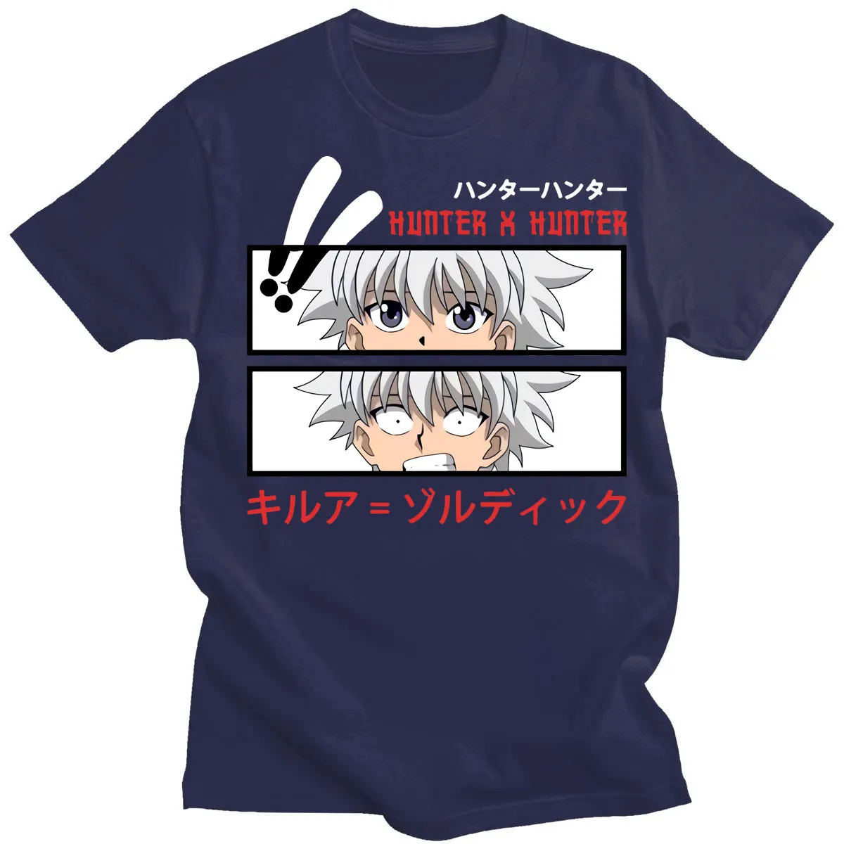 Funny Men Tshirt HXH Killua Zoldyck T Shirt Short Sleeves Pure Cotton Anime Manga Tee Round Neck Leisure Hunter X Hunter T-shirt 
Funny Men Tshirt HXH Killua Zoldyck T Shirt Short Sleeves Pure Cotton Anime Manga Tee Round Neck Leisure Hunter X Hunter T-shirt