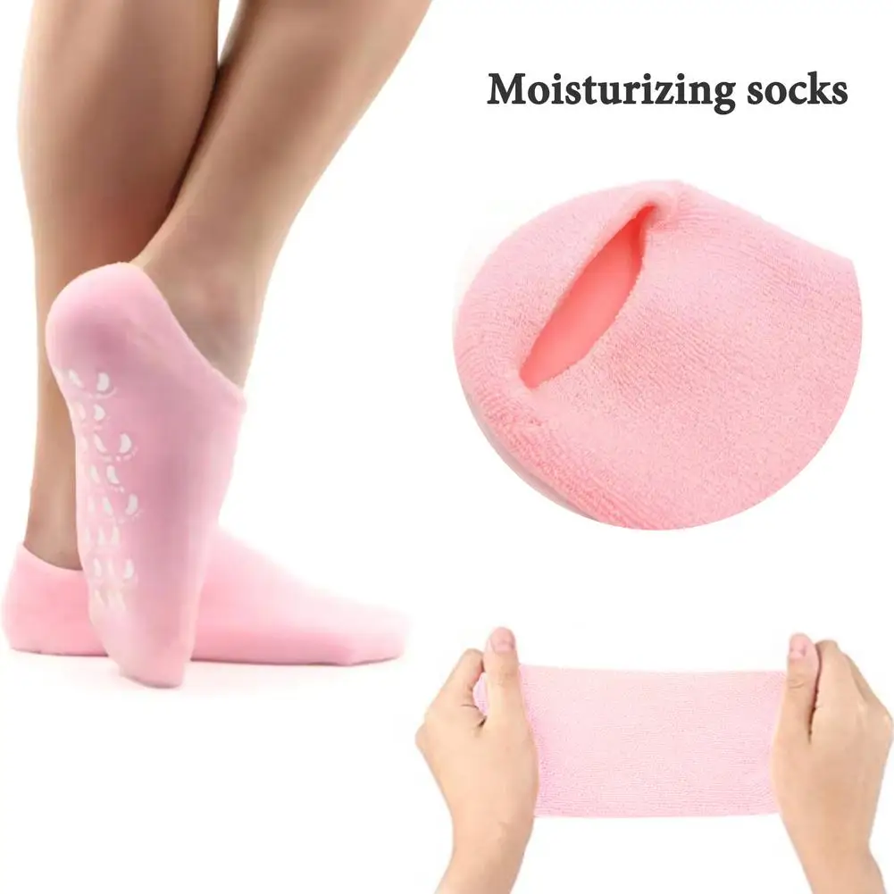 Moisturizing Socks Essential Oils Heel Spa Socks Soft Gel Socks Whitening Anti-Aging Moisturizing Peeling Skin Socks
Moisturizing Socks Essential Oils Heel Spa Socks Soft Gel Socks Whitening Anti-Aging Moisturizing Peeling Skin Socks