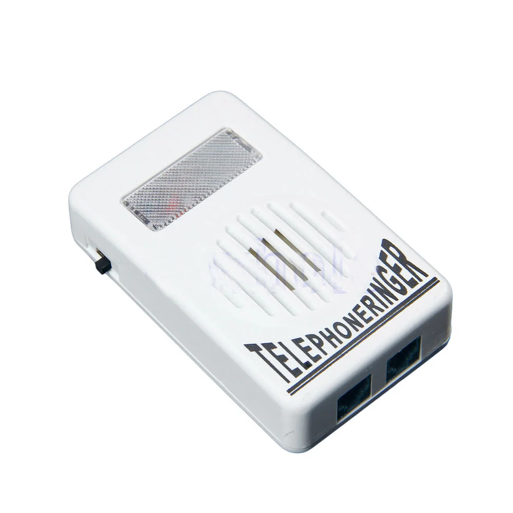 1Pack New White Extra-Loud Ringer Sound Telephone Phone Amplifier Strobe Light Flasher Bell 
1Pack New White Extra-Loud Ringer Sound Telephone Phone Amplifier Strobe Light Flasher Bell