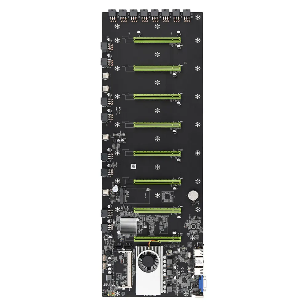 BTC-D37 55 мм материнская плата для майнера 8x PCI-E 16X DDR3 SODIMM с процессором 128G MSATA