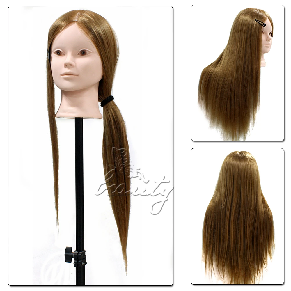 Brown 24" 60% Human Hair Cosmetology Training Mannequin Head for Makeup Hairdressing Doll Manikin Heads for Hairstyles Braiding
Brown 24" 60% Human Hair Cosmetology Training Mannequin Head for Makeup Hairdressing Doll Manikin Heads for Hairstyles Braiding