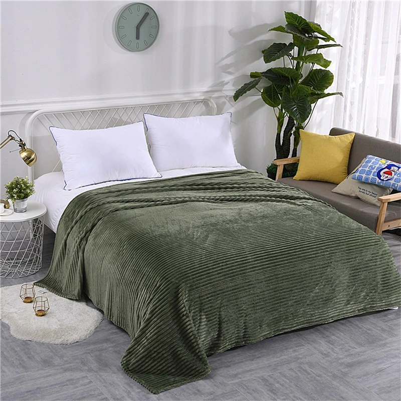Solid Striped Throw Blanket Flannel Fleece Soft Adult Bed Cover Winter Warm Stitch Fluffy Bed Linen Bedspread For Sofa Bedroom
Solid Striped Throw Blanket Flannel Fleece Soft Adult Bed Cover Winter Warm Stitch Fluffy Bed Linen Bedspread For Sofa Bedroom