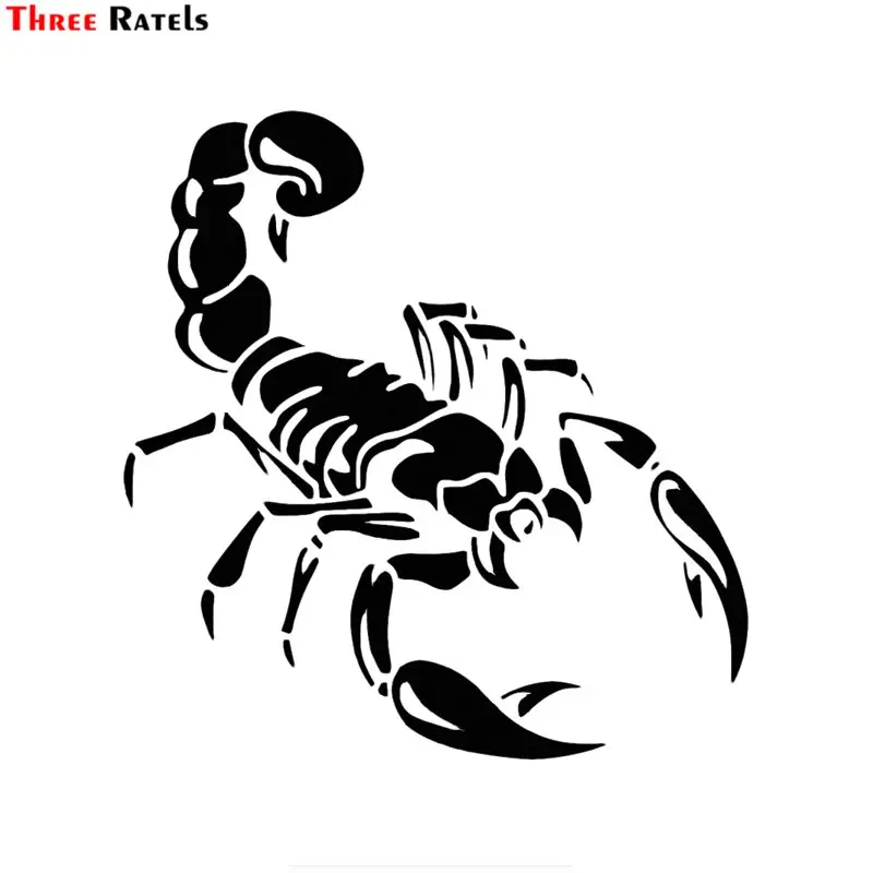 

Three Ratels FTZ-83# 15*15.5CM Cute 3D Scorpion Car Stickers Styling Vinyl Decal Sticker For s Acessories Decoration
