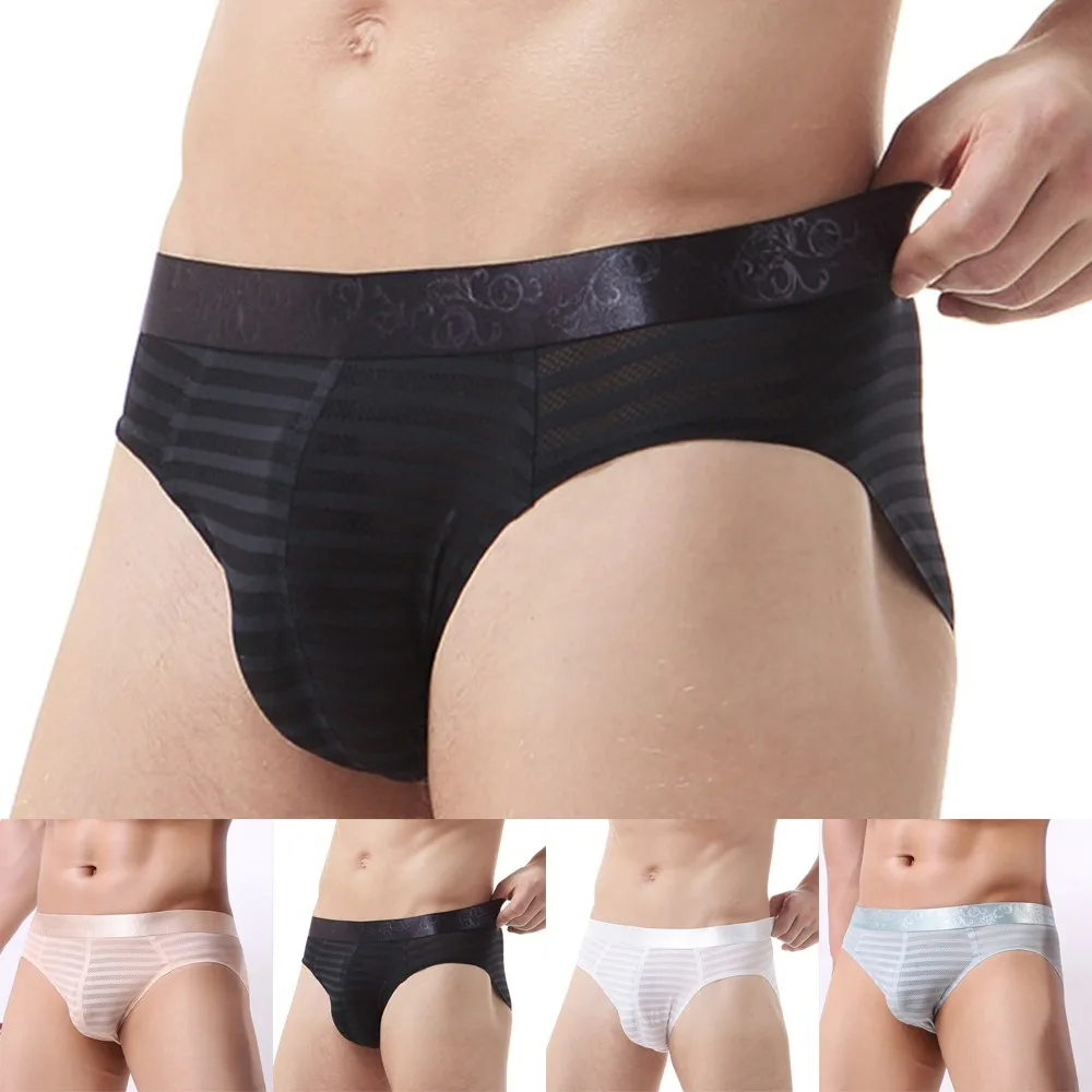 New Ice Silk Sexy Underwear Men Briefs Seamless Breathable Panties Men Bikini Solid Seamless Low Waist Soft Underwear 2021
New Ice Silk Sexy Underwear Men Briefs Seamless Breathable Panties Men Bikini Solid Seamless Low Waist Soft Underwear 2021