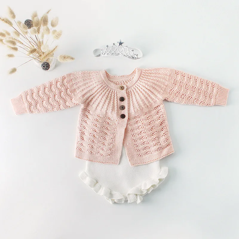 Baby Girl's Long Sleeve Casual Fashion Knitted Solid Color Rompers Sets High Quality Spring Summer Rompers Sets
Baby Girl's Long Sleeve Casual Fashion Knitted Solid Color Rompers Sets High Quality Spring Summer Rompers Sets