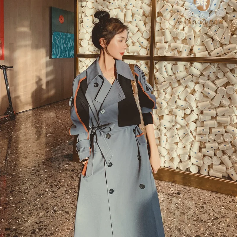 2020 New Autumn Fashion Women Trench Full Sleeve Lapel Collar High Street Loose Wild Hit Color Windbreaker Coat C371
2020 New Autumn Fashion Women Trench Full Sleeve Lapel Collar High Street Loose Wild Hit Color Windbreaker Coat C371