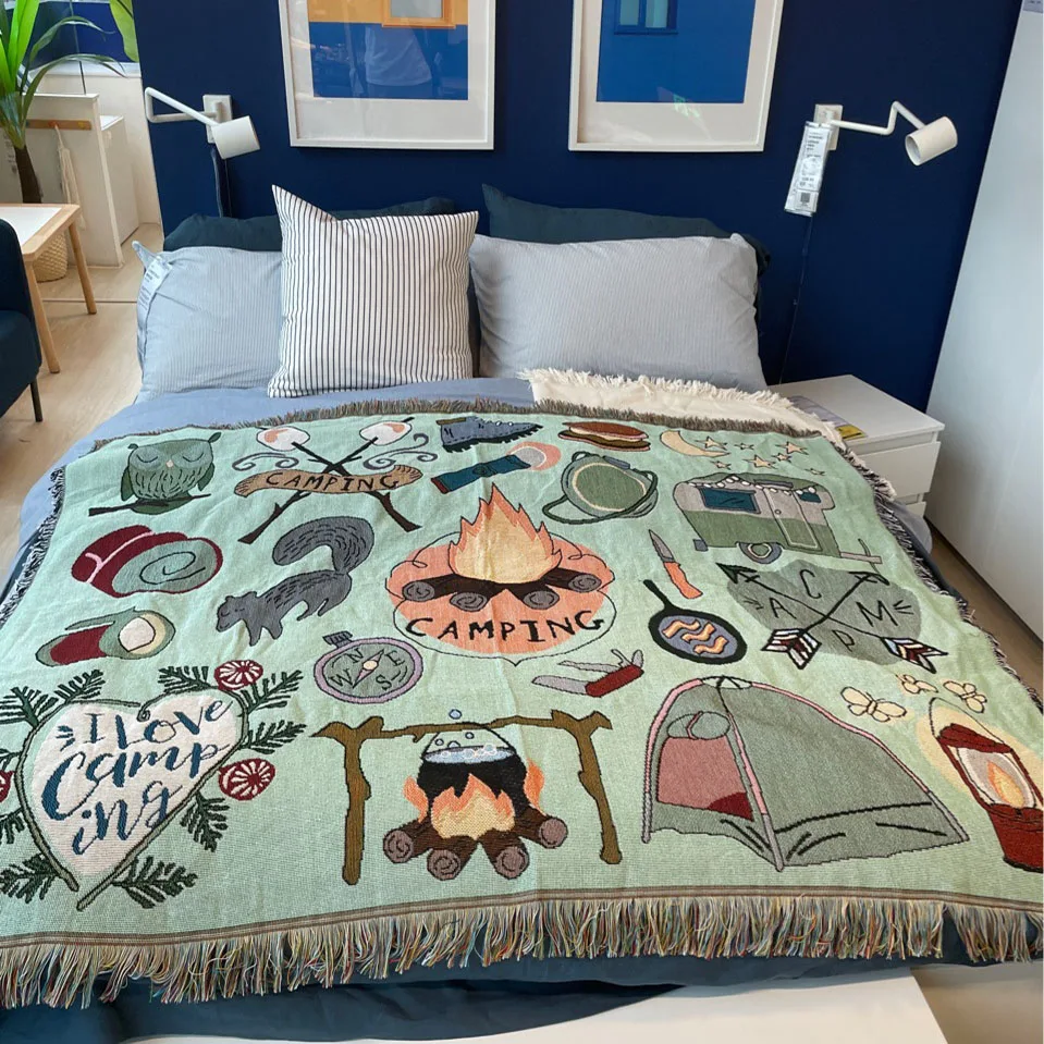 New Nordic throw blanket Casual sofa cover Outdoor Camping blanket for RV bed spread home decor aesthetics Nordic tapestry rug
New Nordic throw blanket Casual sofa cover Outdoor Camping blanket for RV bed spread home decor aesthetics Nordic tapestry rug