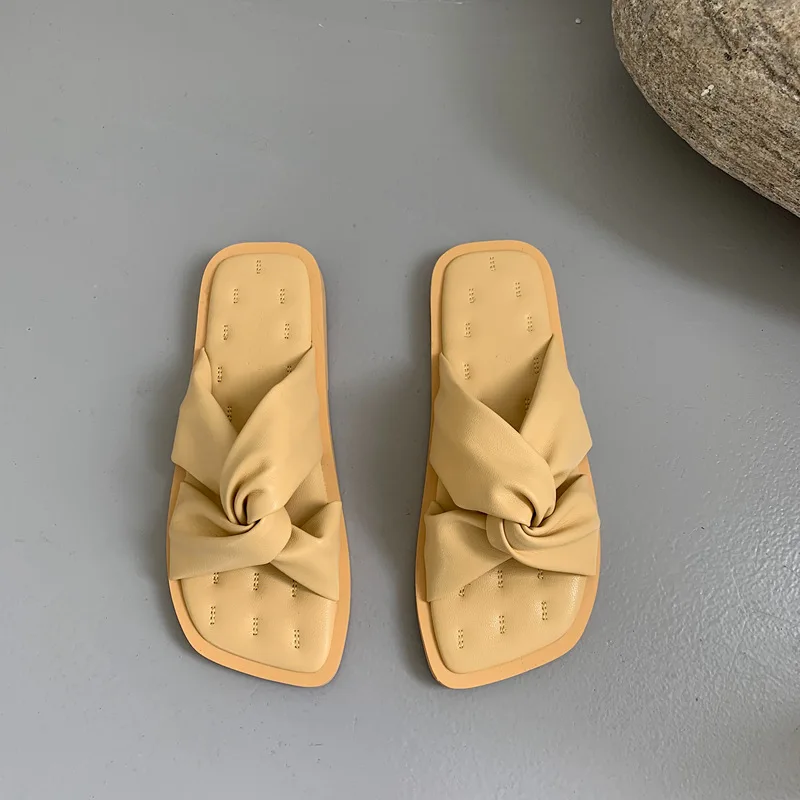 Loafers Square Toe Slippers Casual Shoes Woman 2021 Pantofle Luxury Flat New Soft PU Fabric Rubber Basic Slides Sewing Leisure 
Loafers Square Toe Slippers Casual Shoes Woman 2021 Pantofle Luxury Flat New Soft PU Fabric Rubber Basic Slides Sewing Leisure