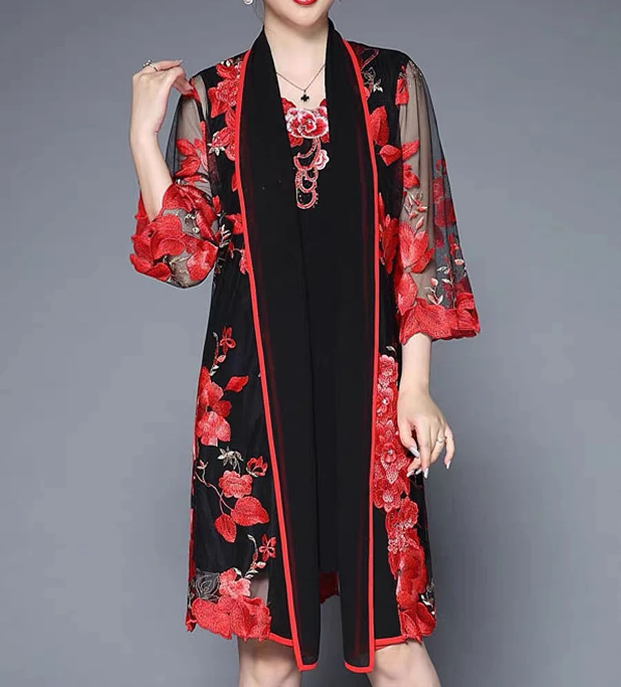 2021 New Spring Summer Mother of The Bride Dresses With Jacket Elegant Formal Gowns Embroidery Mother Party Dresses Women
2021 New Spring Summer Mother of The Bride Dresses With Jacket Elegant Formal Gowns Embroidery Mother Party Dresses Women