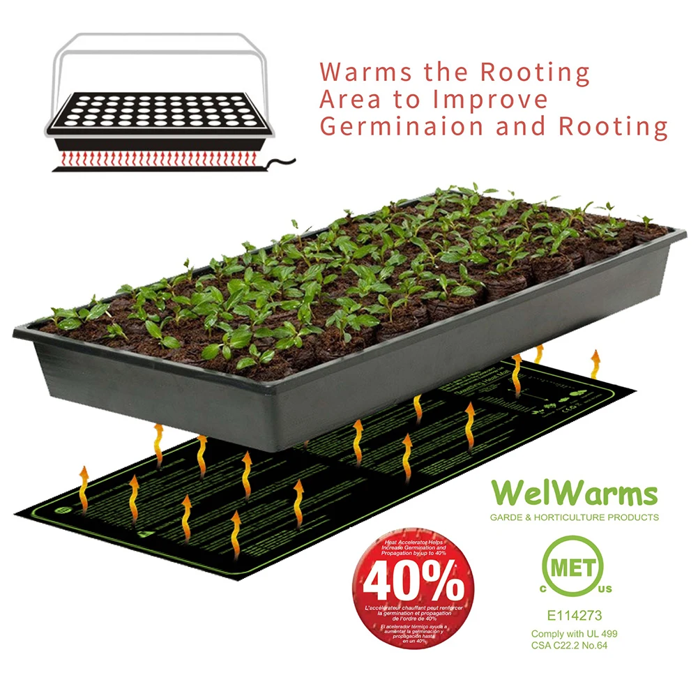 Seedling Heating Mats 10 X 20.75 Inch Waterproof Plant Seed Germination Propagation Clone Starter Pad 120v Garden Plant Supplies
Seedling Heating Mats 10 X 20.75 Inch Waterproof Plant Seed Germination Propagation Clone Starter Pad 120v Garden Plant Supplies