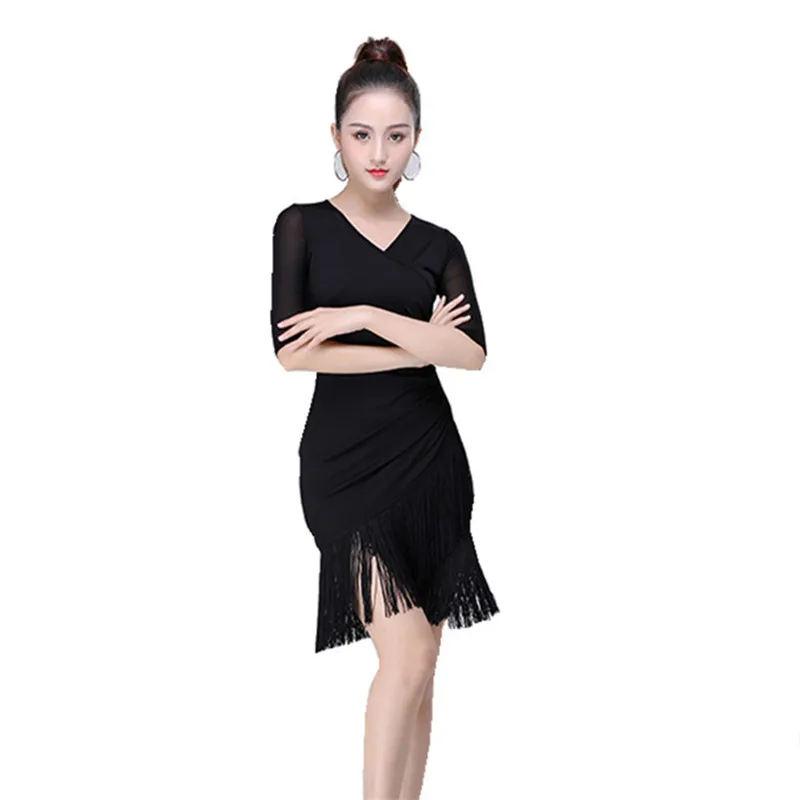 Black Red New Adult Female Latin Dance Costumes Tassel Dance Dress Woman Show Stage Dance Competition Clothing
Black Red New Adult Female Latin Dance Costumes Tassel Dance Dress Woman Show Stage Dance Competition Clothing