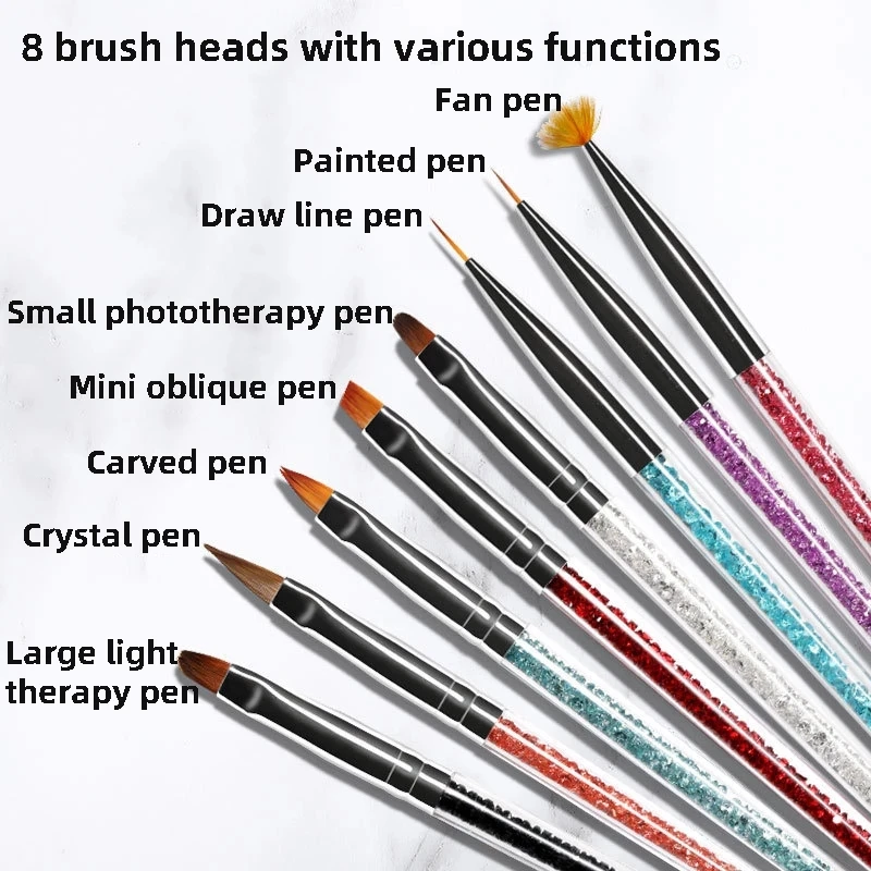 1pc Multifunctiona Nail Drawing Brush Set Pen Professiona Nail Brush UV Gel Brush Stripe Flower Phototherapy Polishing Nail Tool
1pc Multifunctiona Nail Drawing Brush Set Pen Professiona Nail Brush UV Gel Brush Stripe Flower Phototherapy Polishing Nail Tool