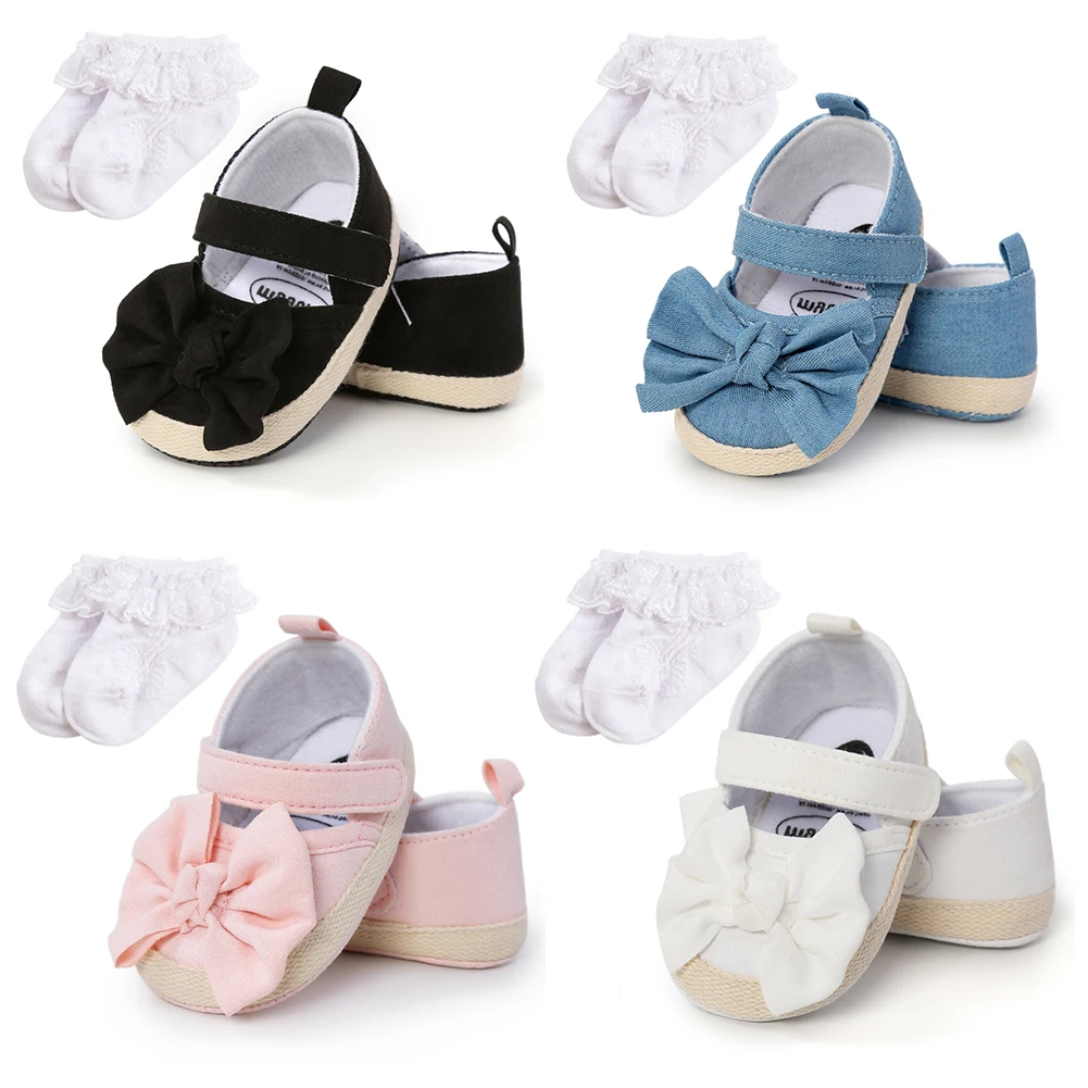 Baby Girls Mary Jane Flats with Socks Infant Non-Slip Soft Sole Cute Bowknot Shoes Princess Wedding Shoes First Walkers 0-18M
Baby Girls Mary Jane Flats with Socks Infant Non-Slip Soft Sole Cute Bowknot Shoes Princess Wedding Shoes First Walkers 0-18M