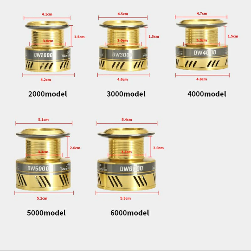Spinning Reel Lure Fishing Wheel Metal Line Cup DW2000-DW7000 Left/Right Hand Saltwater Baitcasting Fisherman Tool 8KG Drag 5.2
Spinning Reel Lure Fishing Wheel Metal Line Cup DW2000-DW7000 Left/Right Hand Saltwater Baitcasting Fisherman Tool 8KG Drag 5.2