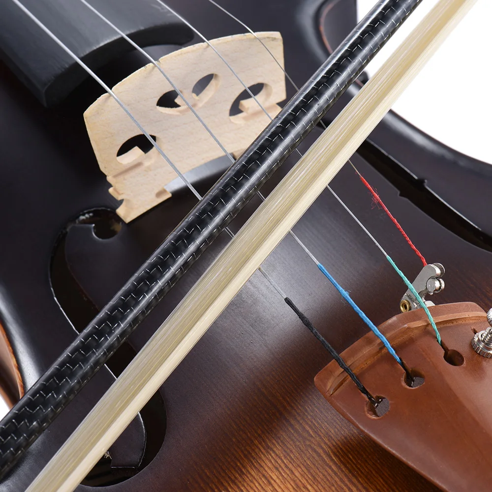 4/4 Violin Bow Well Balanced Braided Carbon Fiber 4/4 Violin Fiddle Bow Round Stick Exquisite Horsehair Ebony Frog
4/4 Violin Bow Well Balanced Braided Carbon Fiber 4/4 Violin Fiddle Bow Round Stick Exquisite Horsehair Ebony Frog