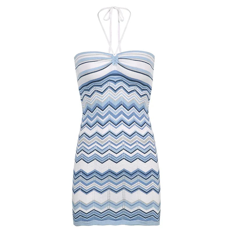 Off Shoulder Backless Sexy Bodycon Dress Knitted Halter Bandage Mini Beach Corset Dresses Women Striped Summer Kawaii Holiday
Off Shoulder Backless Sexy Bodycon Dress Knitted Halter Bandage Mini Beach Corset Dresses Women Striped Summer Kawaii Holiday