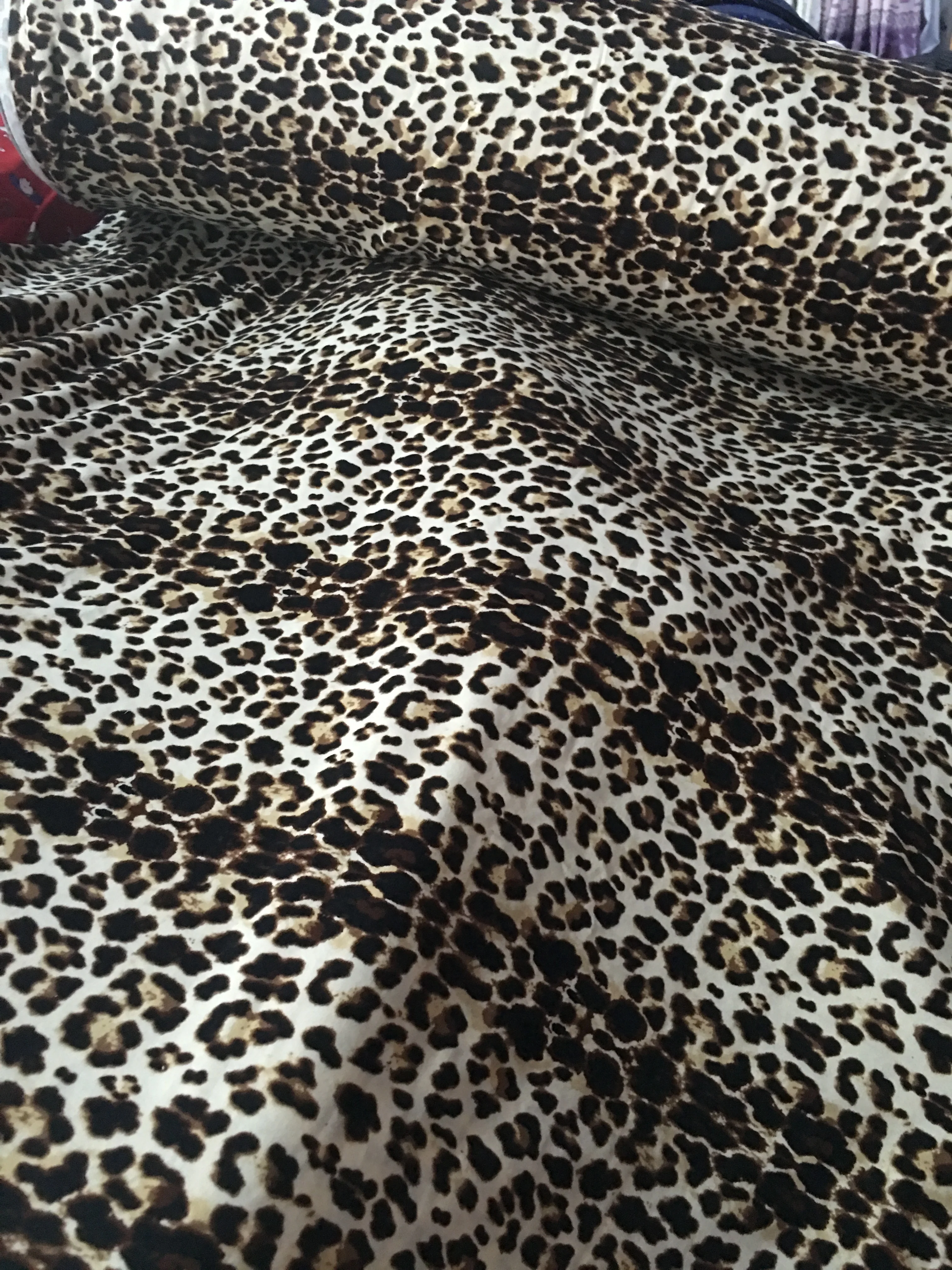 50x160cm Milk Silk Knitted cotton Fabric 4 Sides Stretch Knit Cotton Sexy Leopard Print Cloth Sewing DIY underwear | Дом и сад