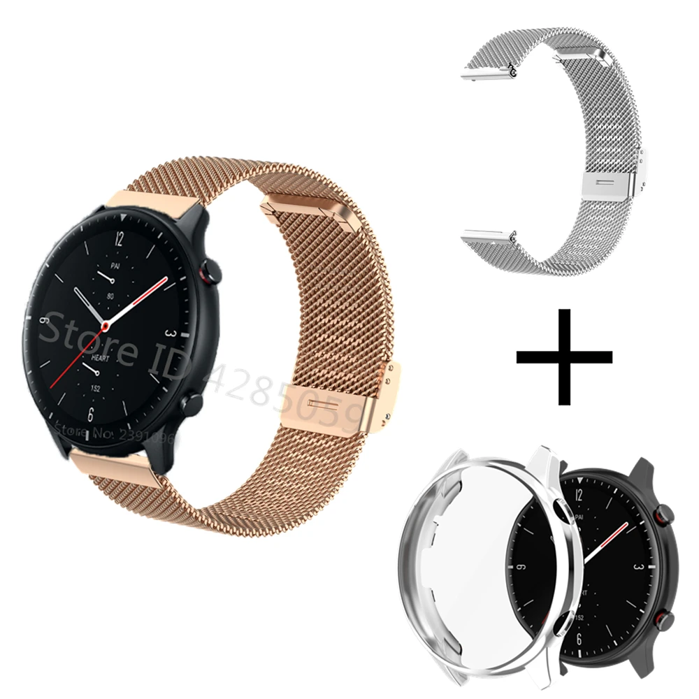 TPU Protective Cover Case+Metal strap For Amazfit GTR 2/2e Replacement Smart Watch For Xiaomi Huami Amazfit GTR 2e/2 Accessories 
TPU Protective Cover Case+Metal strap For Amazfit GTR 2/2e Replacement Smart Watch For Xiaomi Huami Amazfit GTR 2e/2 Accessories