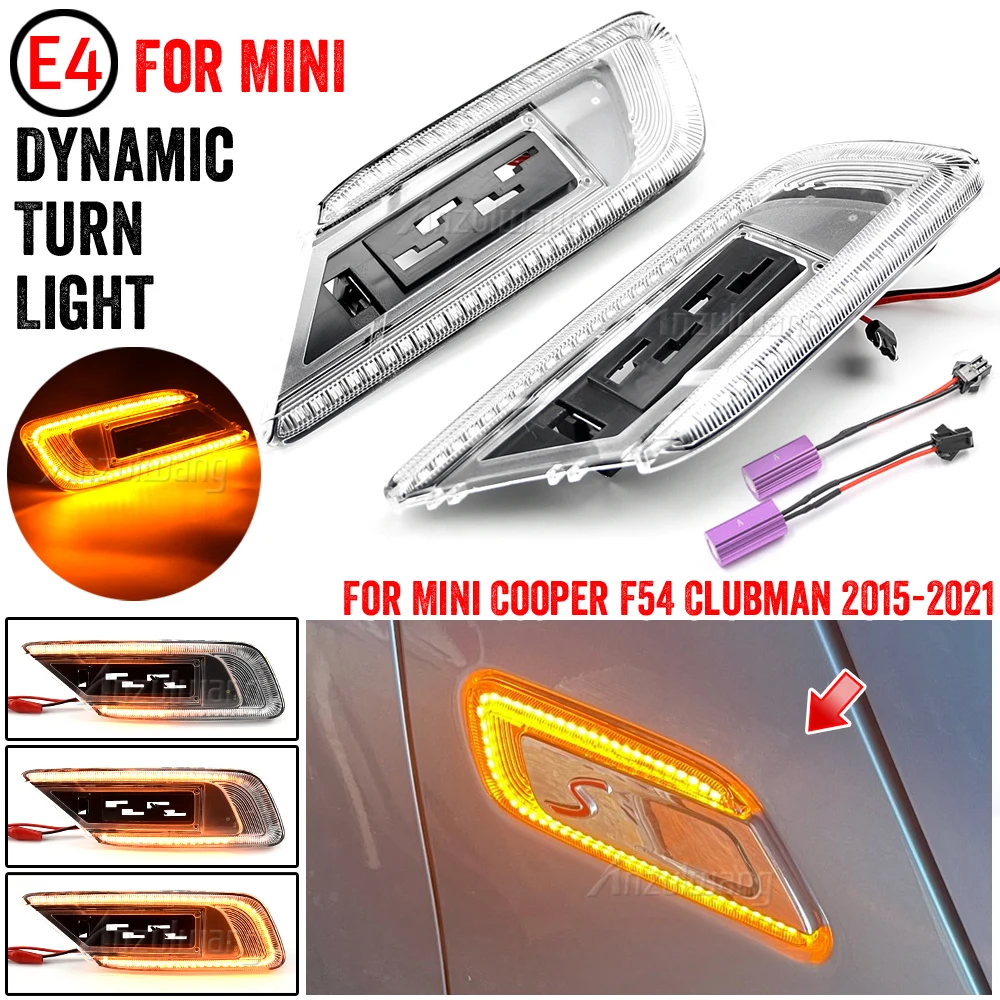 2Pcs For Mini Cooper F54 Clubman 2015 2016 2017 2018 2019 2020 Dynamic Sequential LED Side Fender Marker Light Lamp Indicator
2Pcs For Mini Cooper F54 Clubman 2015 2016 2017 2018 2019 2020 Dynamic Sequential LED Side Fender Marker Light Lamp Indicator